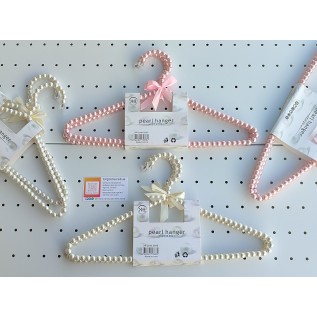 Вішалки-плечики металеві 400х10мм. з перламутровими кульками